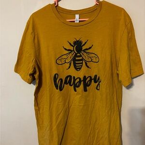 Bella Canvas Mustard Bee Graphic Tee